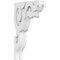Ekena Millwork Rotherham Architectural Grade PVC Corbel, 1 7/8"W X 6 1/2"D X 11"H CORP01X06X11RO - alternate 1